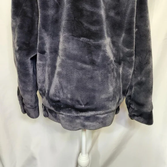 UGG Women's Frankie Trucker Faux Fur Jacket Ink Grey Sz M Warm Soft Cozy - Picture 8 of 16